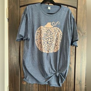 Tultex short sleeve Tshirt blue heather size XL